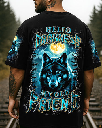 HELLO DARKNESS MY OLD FRIEND WOLF ALL OVER PRINT - YHLN2409254