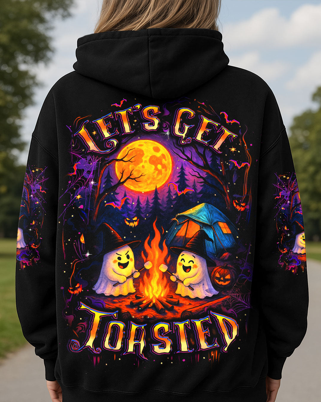 LET'S GET TOASTED BOOS HALLOWEEN ALL OVER PRINT - YHLT3007253