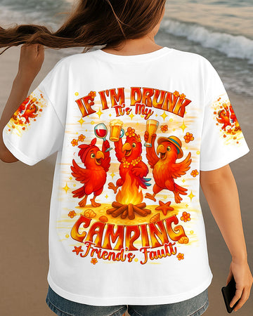IF I'M DRUNK IT'S MY CAMPING FRIEND'S FAULT PARROT ALL OVER PRINT - TLNT2407253
