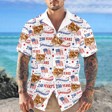 BlueJose Custom Dog Cat Photo America 250 Semiquincentennial Hawaii