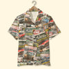 Custom Muscle Car Photo Shirt, Magazine Pattern, Gift For Car Lovers