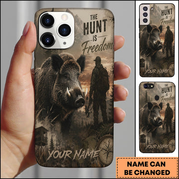BlueJose Wild Boar Hunting Freedom Wilderness Personalized Nam 3D Phone Case