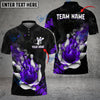 BlueJose Bowling And Pins Fire And Blood Customized Name 3D Shirt (4 Colors)