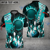 BlueJose Bowling And Pins Solar Heat Customized Name 3D Shirt (6 Colors)