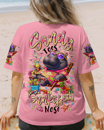 SANDY TOES SUNKISSED NOSE HIPPO ALL OVER PRINT - TLTR1207251