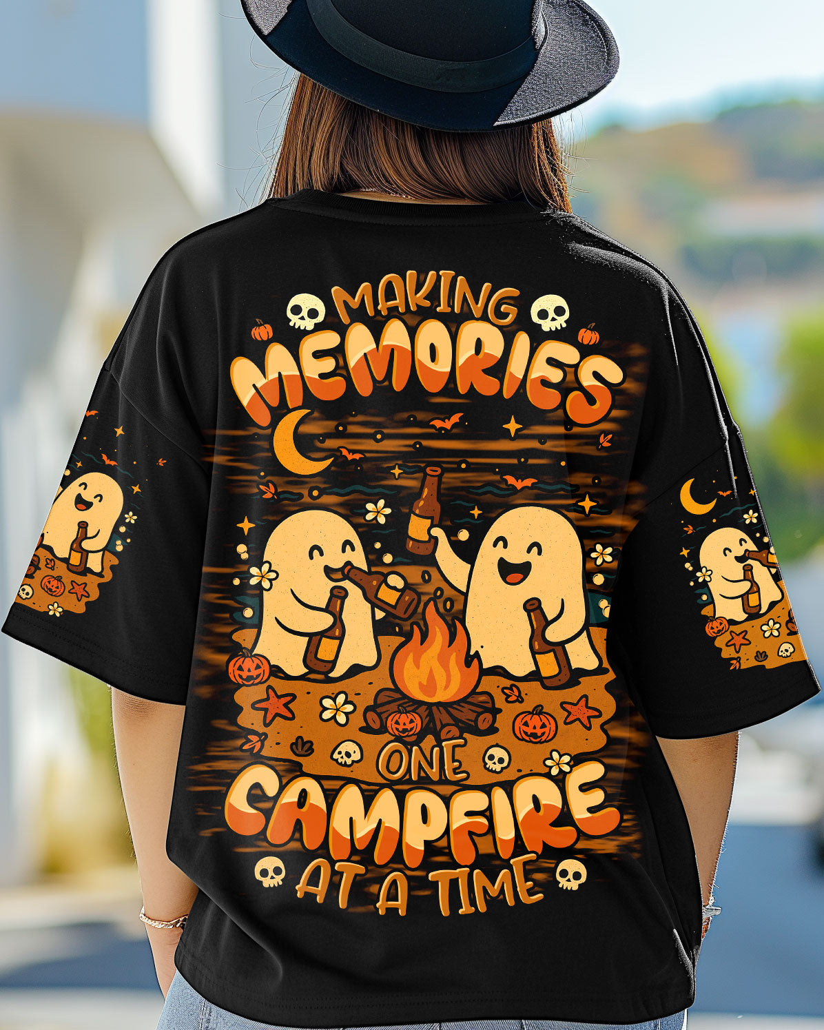 MAKING MEMORIES ONE CAMPFIRE AT A TIME BOO HALLOWEEN ALL OVER PRINT - TLTR2207254