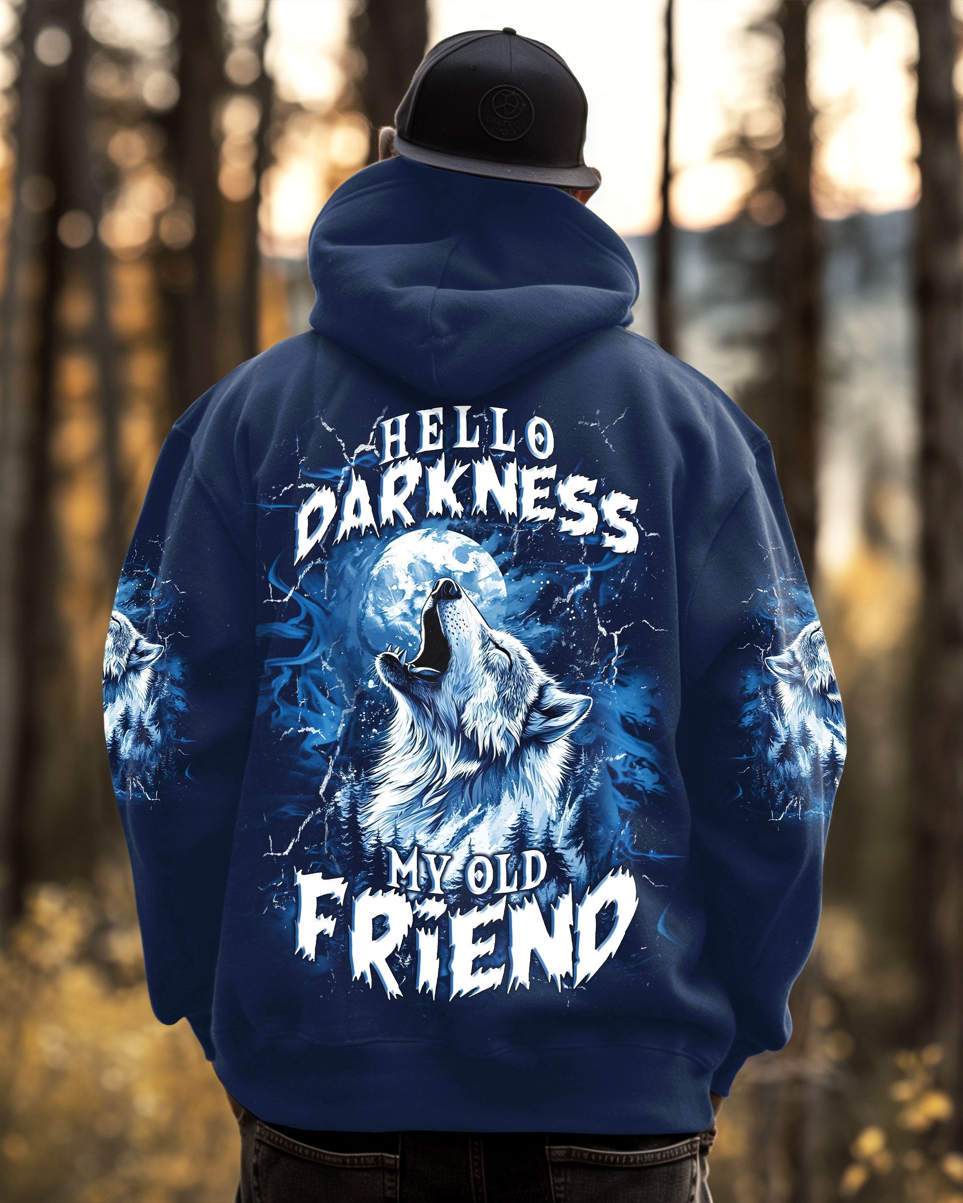 HELLO DARKNESS MY OLD FRIEND WOLF ALL OVER PRINT - TLNT1011252