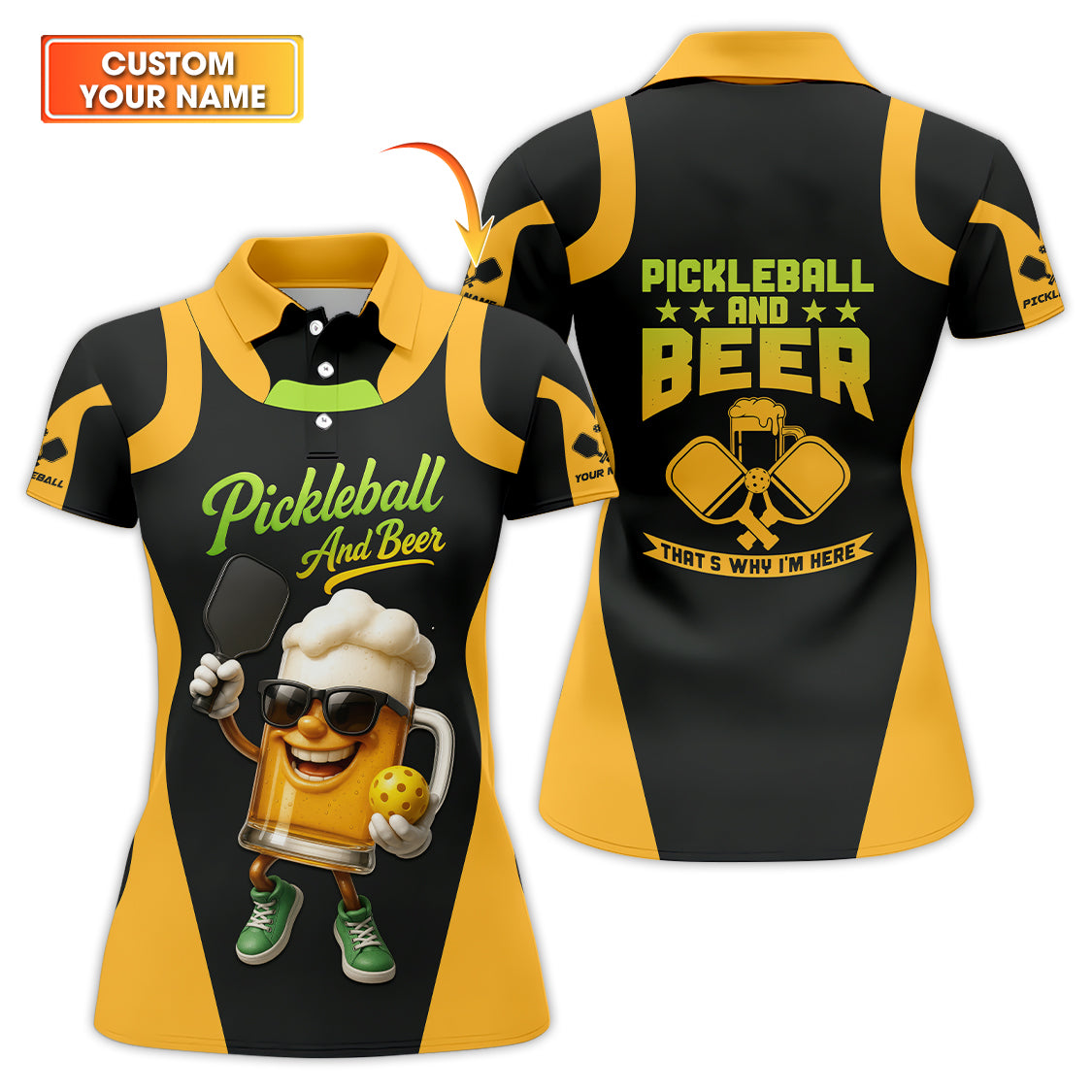Pickleball And Beer Funny Pickleball Shirts, Custom Pickleball Shirt Gift For Pickleball Player