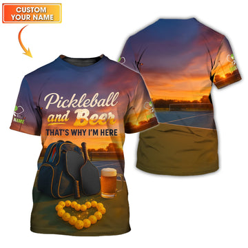 Pickleball and Beer Custom Pickleball Shirts, Pickleball Paddles Design, Pickleball Gift Ideas