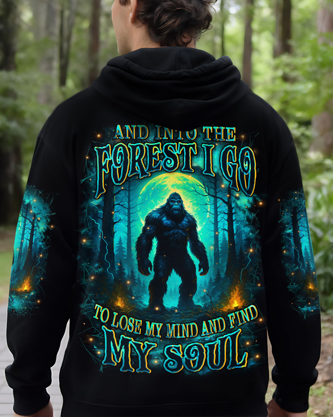 AND INTO THE FOREST I GO BIGFOOT ALL OVER PRINT - YHHN2910254