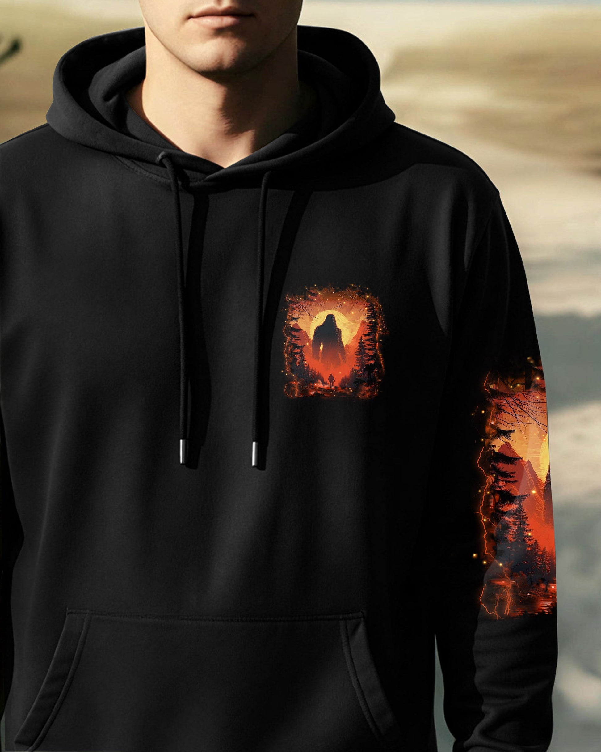 HELLO DARKNESS MY OLD FRIEND BIGFOOT ALL OVER PRINT - YHHN0312252