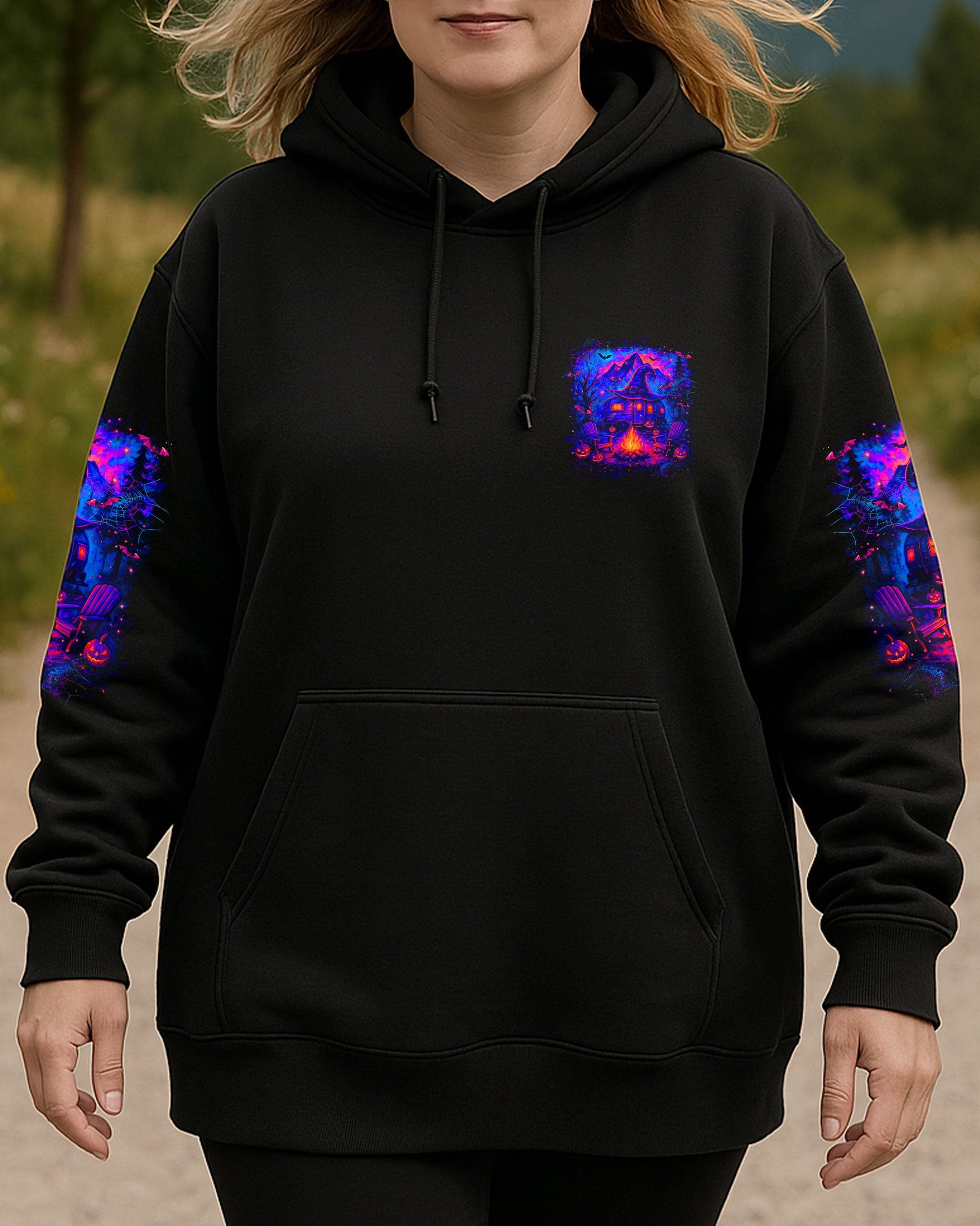 MY BROOM BROKE SO NOW HALLOWEEN CAMPING ALL OVER PRINT - YHLT0608251