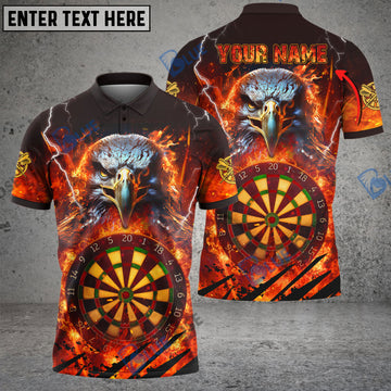 BlueJose Dart Flame Eagle 2 Personalized Name 3D Shirt