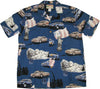 Bluejose Saturn Men's Paradise Found Hawaiian Aloha Cotton Shirt