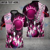BlueJose Bowling And Pins Solar Heat Customized Name 3D Shirt (6 Colors)