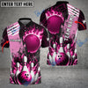 BlueJose Bowling And Pins Solar Heat Customized Name 3D Shirt ( 6 Colors)