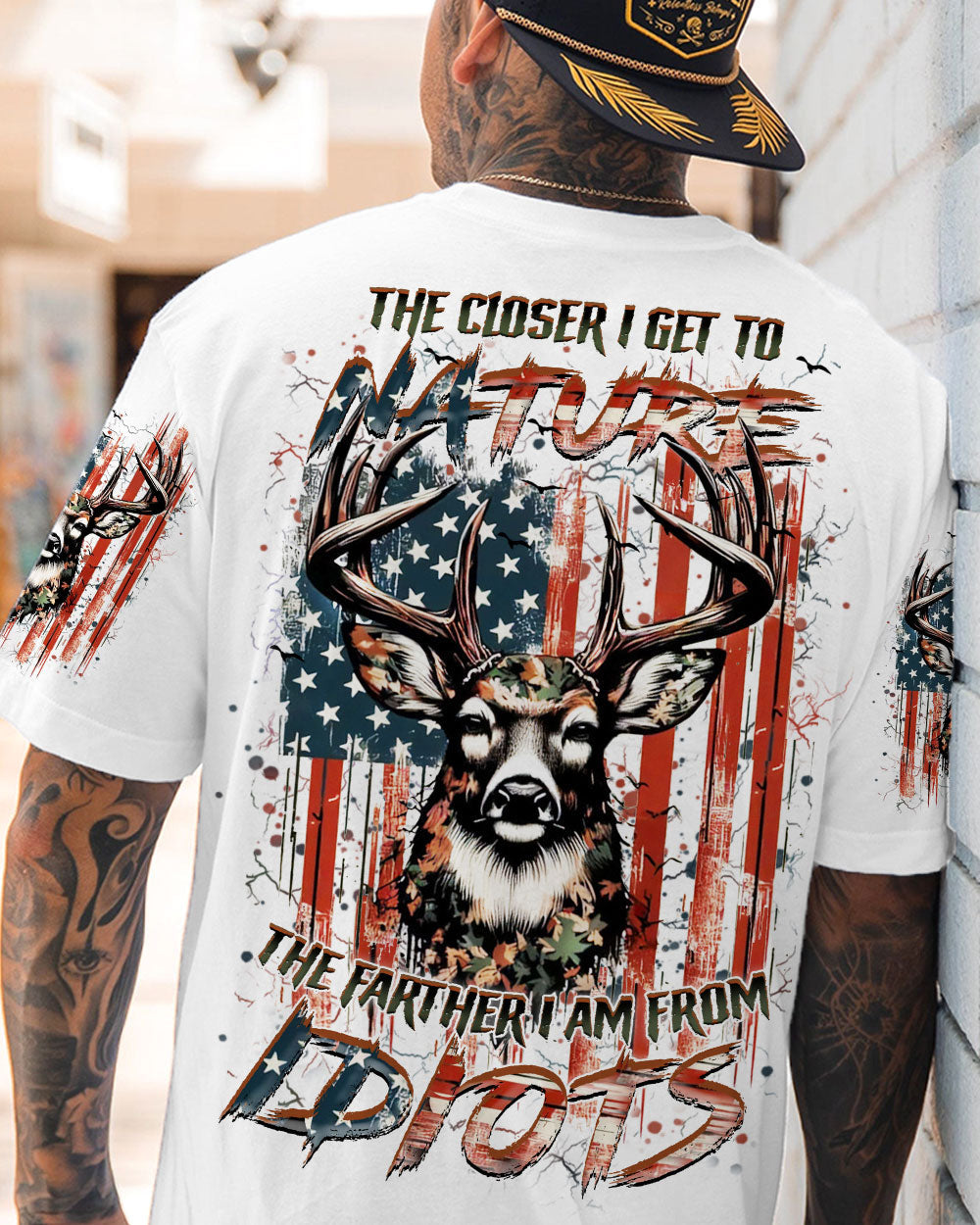 THE CLOSER I GET TO NATURE DEER HUNTING ALL OVER PRINT - YHHN1206241