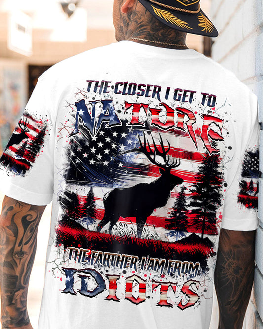 THE CLOSER I GET TO NATURE DEER HUNTING ALL OVER PRINT - YHHN1607242