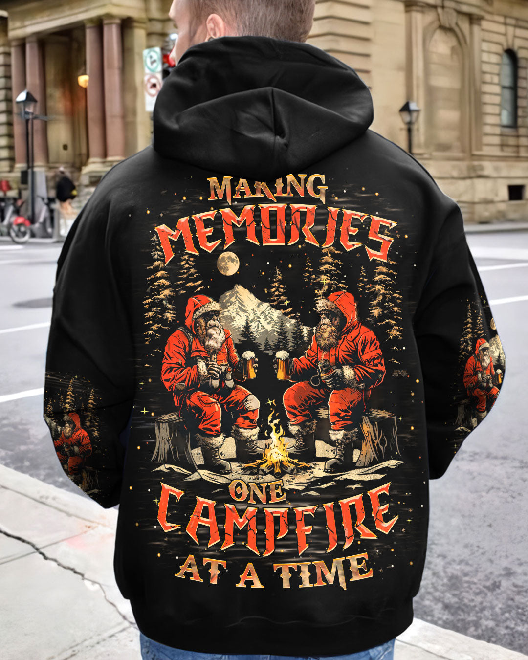 MAKING MEMORIES ONE CAMPFIRE AT A TIME BIGFOOT ALL OVER PRINT - YHHN3010241
