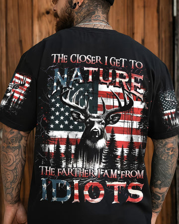 THE CLOSER I GET TO NATURE DEER HUNTING ALL OVER PRINT - YHHN2607241