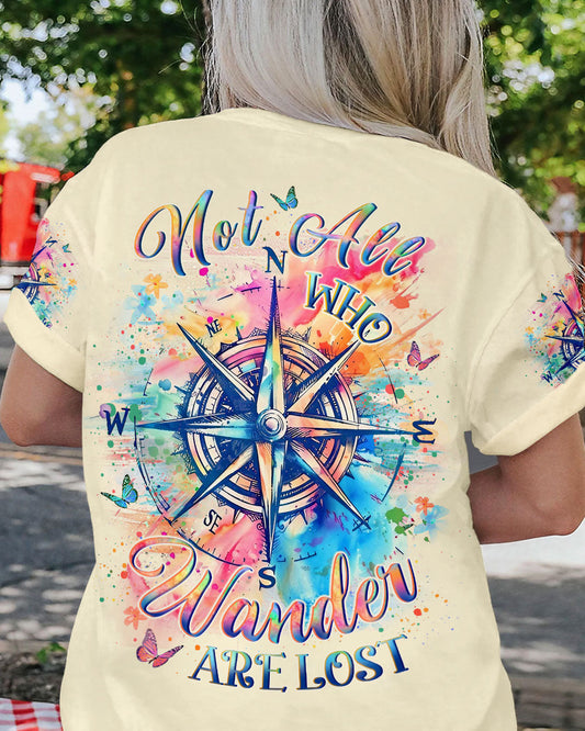 NOT ALL WHO WANDER ARE LOST COMPASS ALL OVER PRINT - YHLT2507242