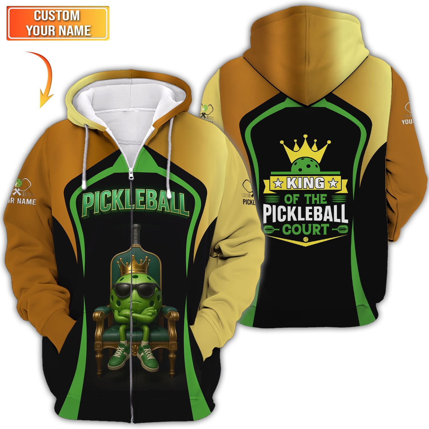 King Of The Court Pickleball Shirt, Pickleball Shirts For Men, Funny Pickleball T Shirt