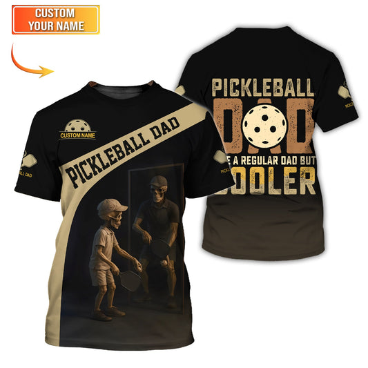 Pickleball Dad Shirt – Like a Regular Dad But Cooler Custom Polo – Funny Pickleball Gift for Men