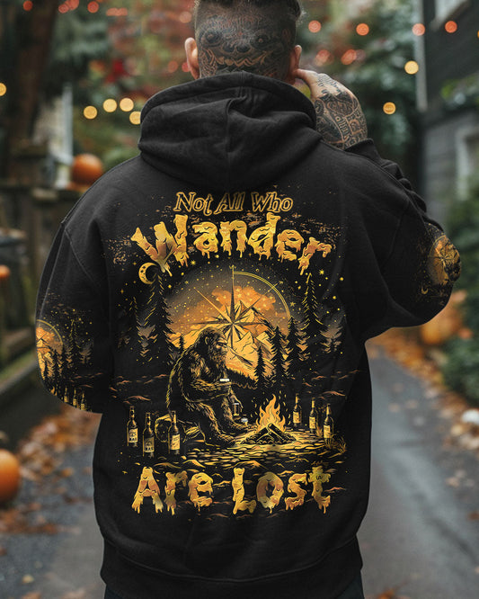 NOT ALL WHO WANDER ARE LOST BIGFOOT COMPASS ALL OVER PRINT - TLTW1508244