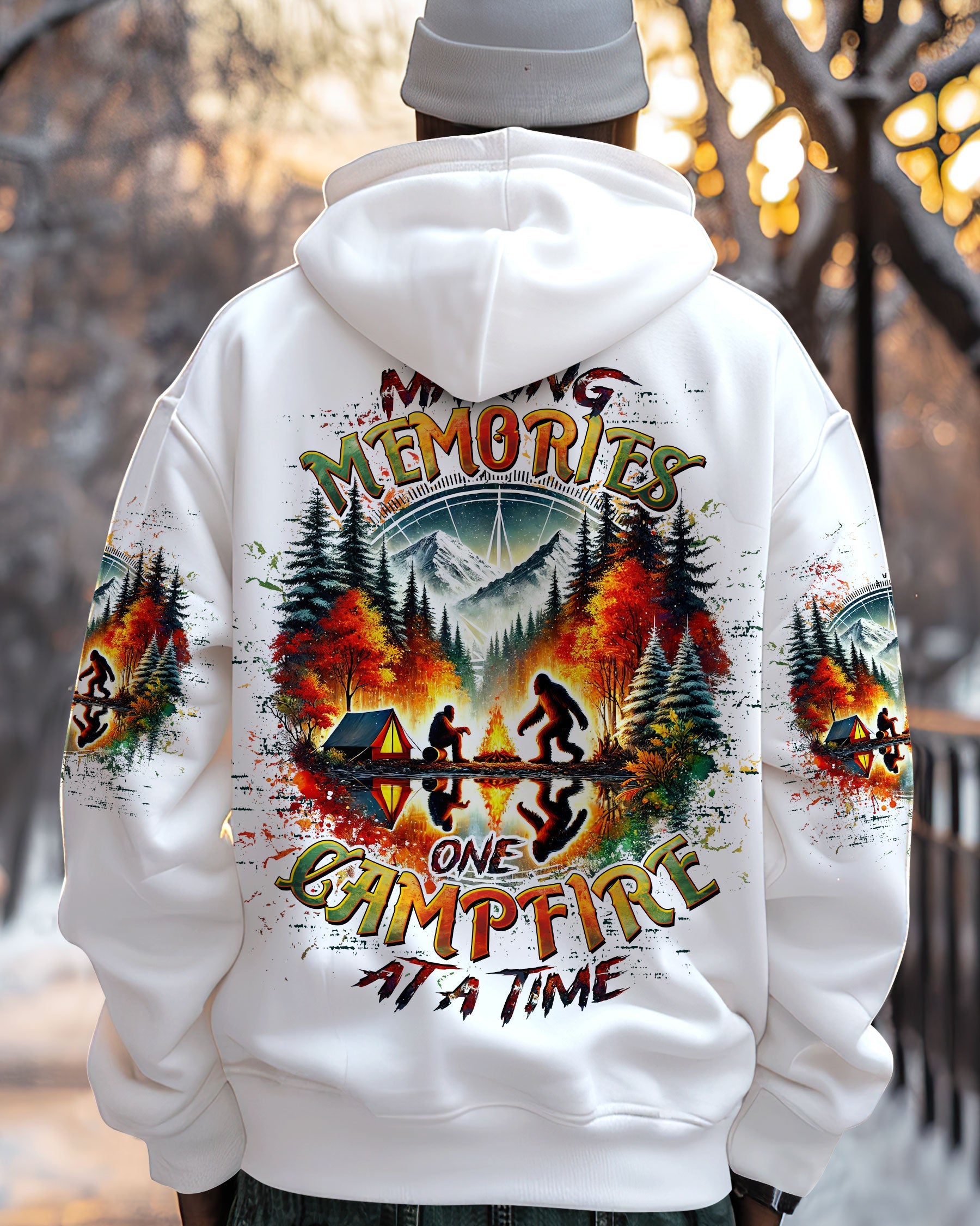 MAKING MEMORIES ONE CAMPFIRE AT A TIME BIGFOOT ALL OVER PRINT  - TLTW2301253