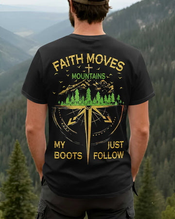 BlueJose Faith Moves Mountains Personalized Hiking 3D Shirt