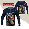 BlueJose Darts King Personalized Name, Team Name Zipper Hoodie Hoodie
