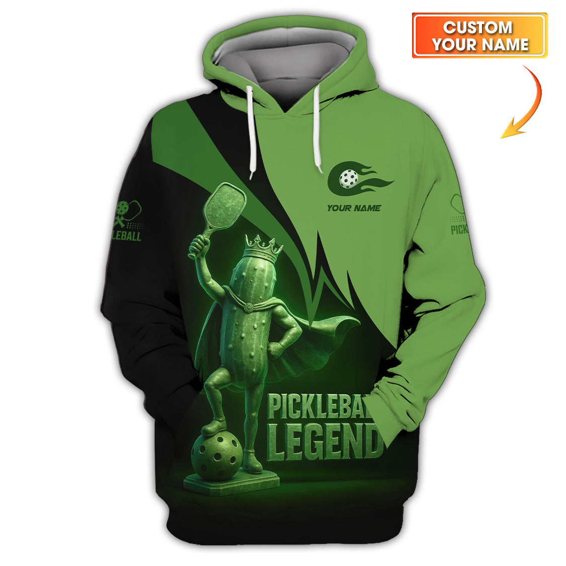 Pickleball Legend Custom Name Shirts, Funny Pickleball Men's Shirts, Pickleball Lover Gifts