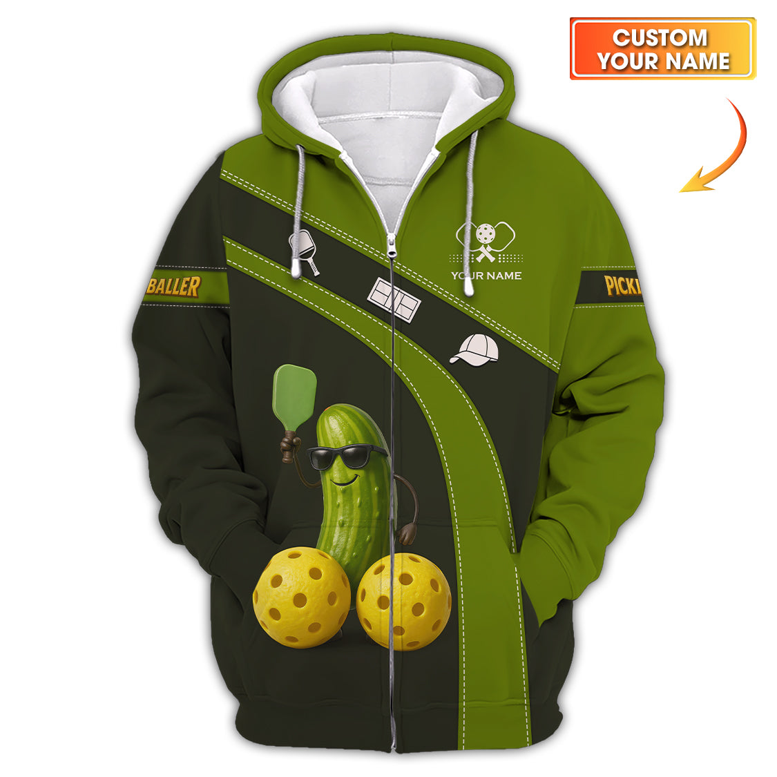 Funny Pickleball Shirt For Men's, Pickleballer Custom Name Shirts, Gift For Pickleball Lovers