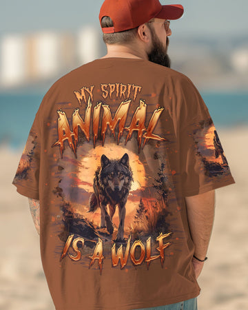 MY SPIRIT ANIMAL IS A WOLF ALL OVER PRINT  - TLTR2403251