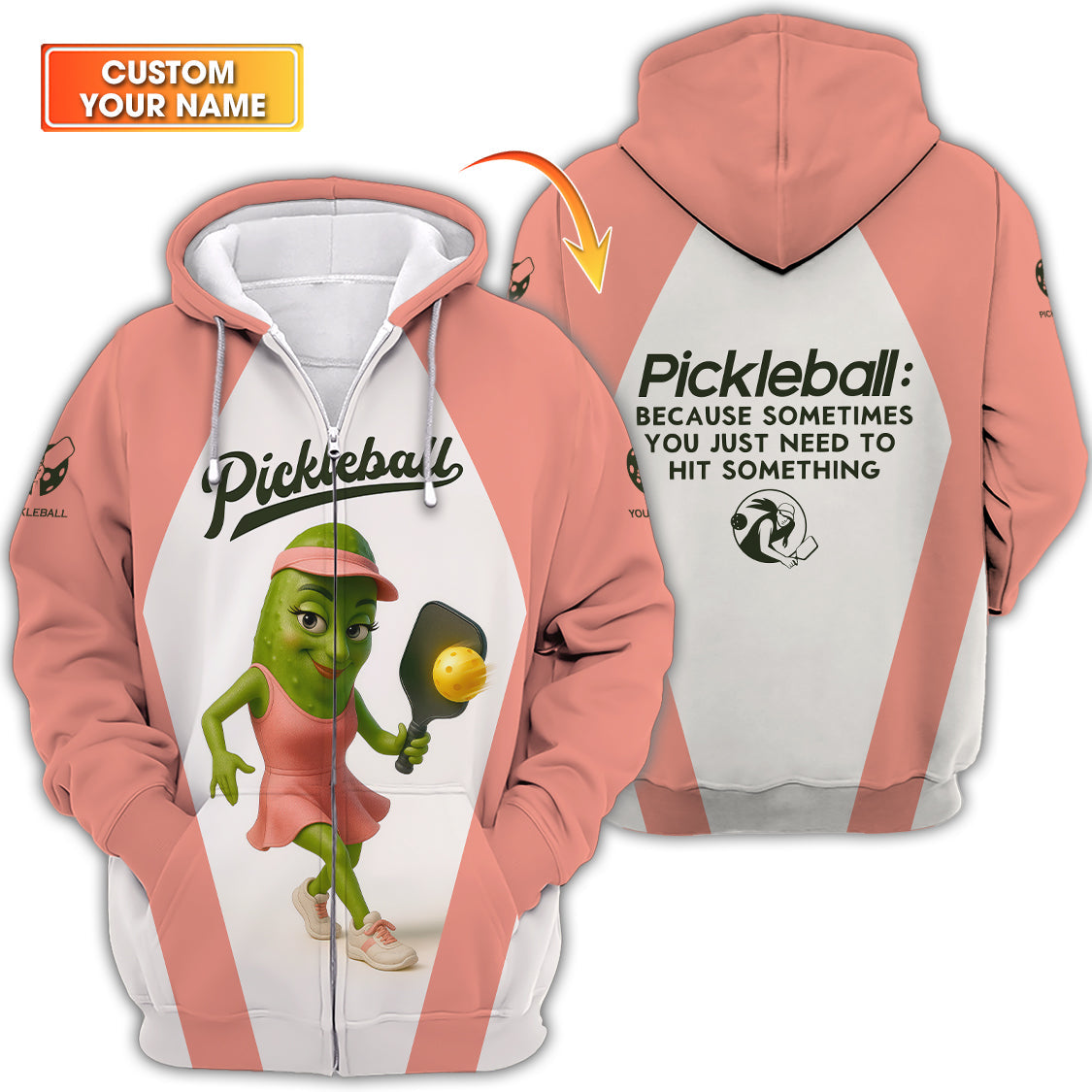 Women’s Pickleball T-Shirts With Custom Name, Funny Pickleball Shirt, Gift For Pickleball Lovers
