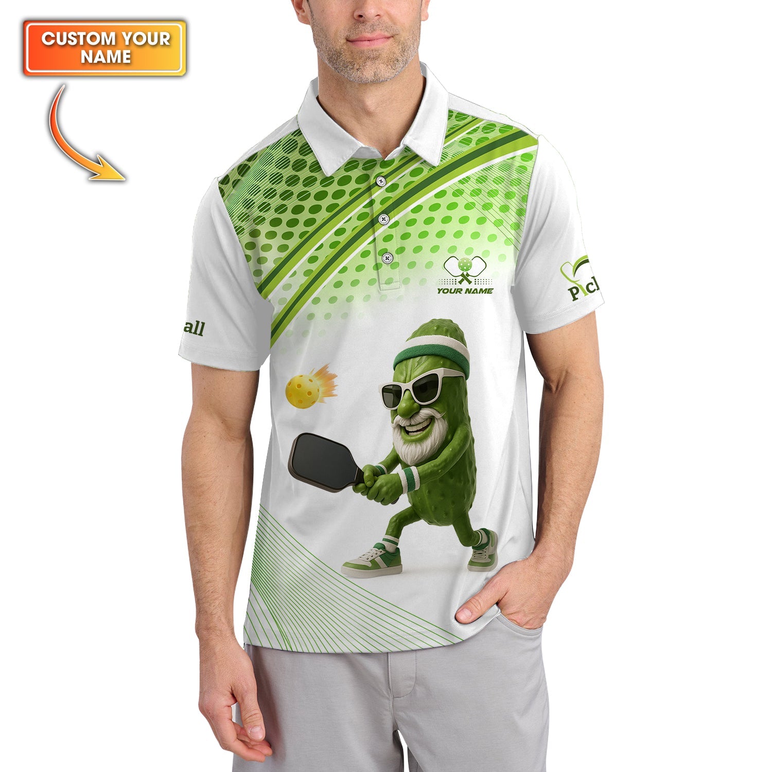 I’m A Pickleball Grandma Shirt, Funny Pickleball Polos, Custom Pickleball Shirts For Men's