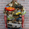 Bluejose Custom Photo Muscle Car Floral Pattern Hawaiian Shirt