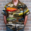 Bluejose Custom Photo Muscle Car Floral Pattern Hawaiian Shirt