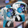 BlueJose Bowling And Pins Hexagram Multicolor Personalized Name, Team Name 3D Shirt