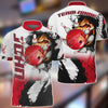 BlueJose Bowling And Pins Hexagram Multicolor Personalized Name, Team Name 3D Shirt