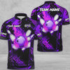 BlueJose Bowling And Pins Abstract Grunge Break Multicolor Personalized Name, Team Name 3D Shirt