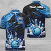 BlueJose Bowling And Pins Thunder Break Multicolor Personalized Name, Team Name 3D Shirt