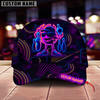 BlueJoses Bowling And Pins Neon Ball Champion Personalized Name Cap