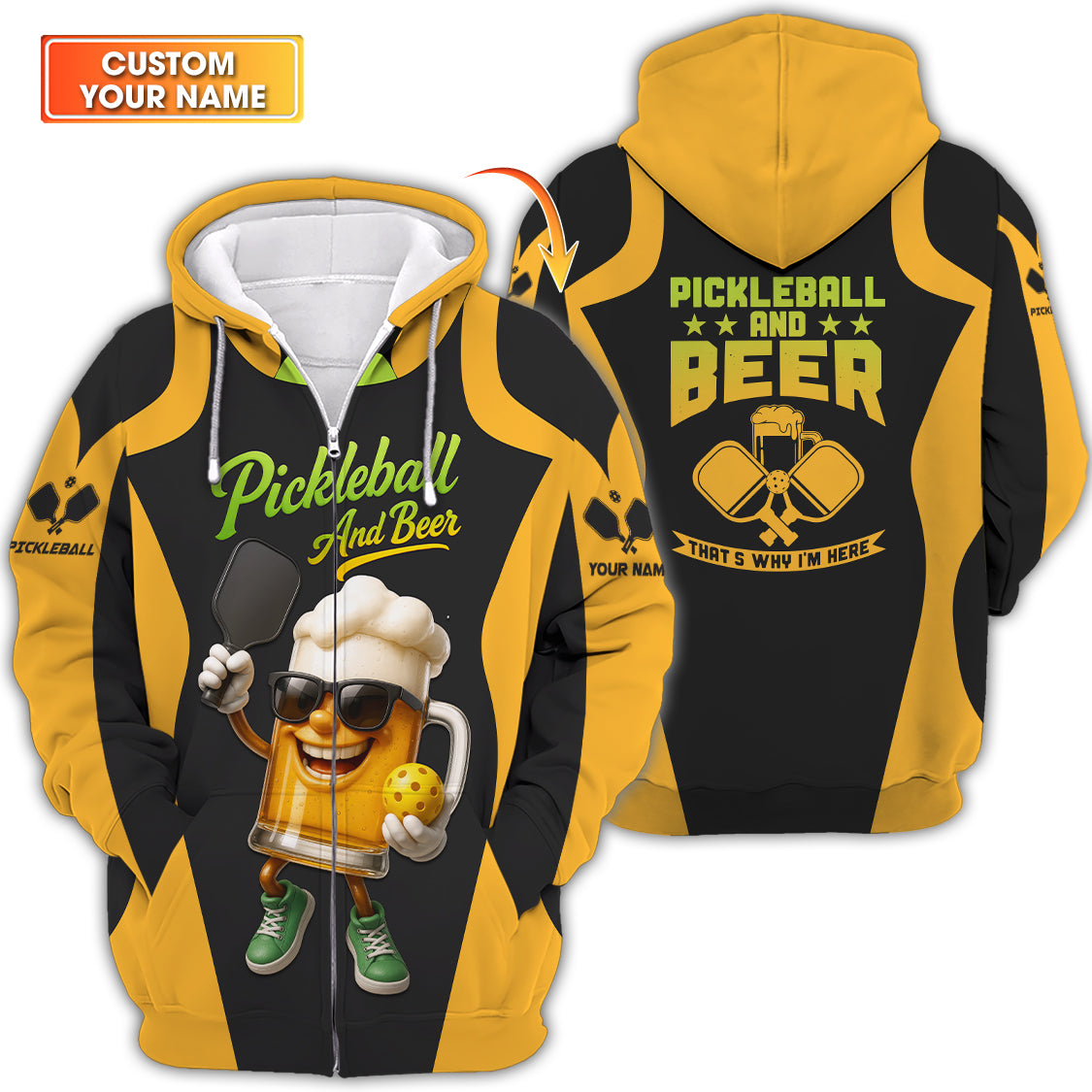 Pickleball And Beer Funny Pickleball Shirts, Custom Pickleball Shirt Gift For Pickleball Player