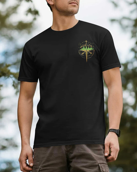 BlueJose Faith Moves Mountains Personalized Hiking 3D Shirt