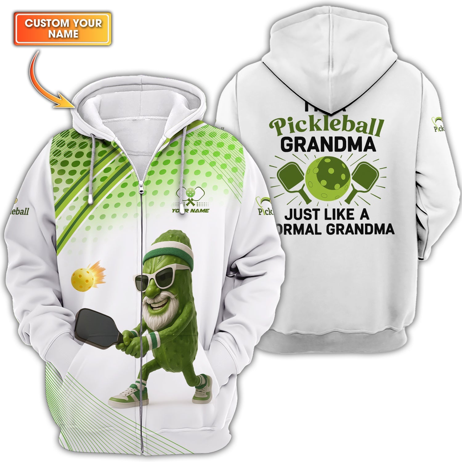 I’m A Pickleball Grandma Shirt, Funny Pickleball Polos, Custom Pickleball Shirts For Men's
