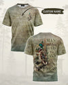BlueJoseWho Hunts The Land Shirt, Personalized Hunting 3D Shirt