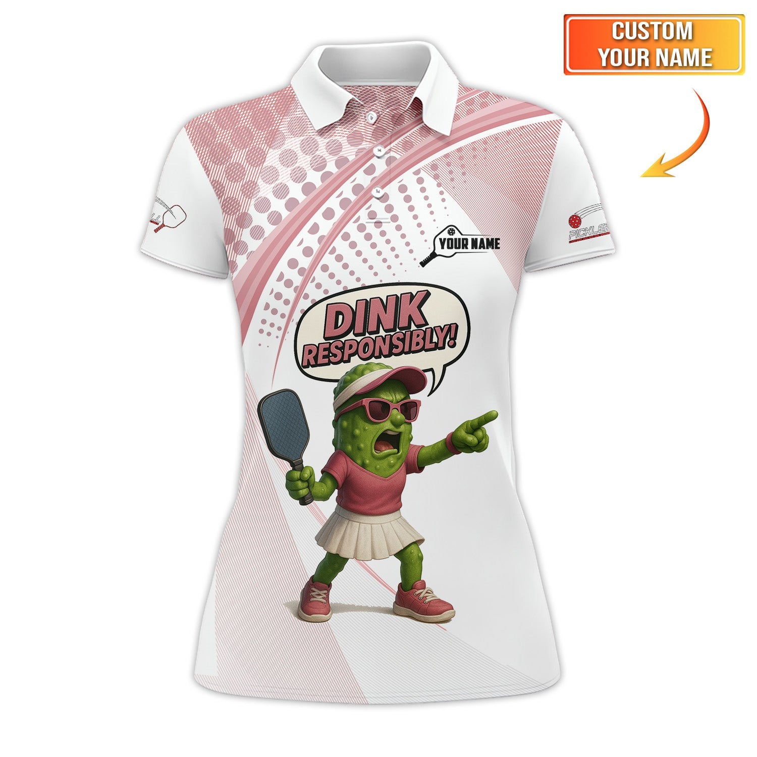 Dink Responsibly Ladies Pickleball Shirts, Gift For Pickleball Player