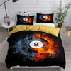 BlueJose Billiards Crack Ball Breaking Pattern Bedding Set