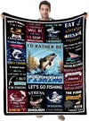 BlueJose I'd Rather Be Fishing Blanket